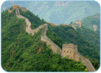 die Große Mauer beim Gebirgspaß „Huangyaguan“